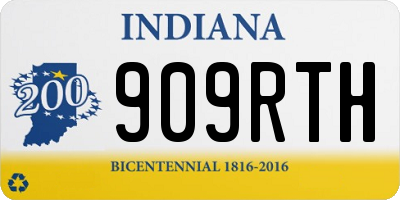 IN license plate 909RTH