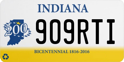 IN license plate 909RTI