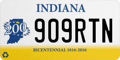 IN license plate 909RTN