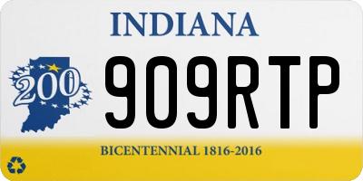 IN license plate 909RTP