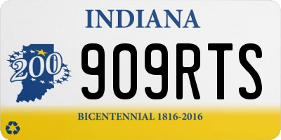 IN license plate 909RTS