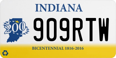 IN license plate 909RTW