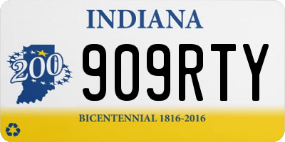 IN license plate 909RTY