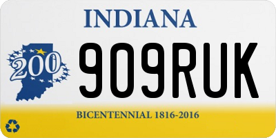 IN license plate 909RUK
