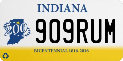 IN license plate 909RUM