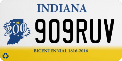 IN license plate 909RUV