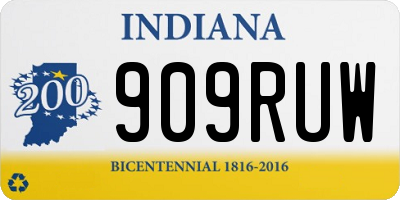 IN license plate 909RUW