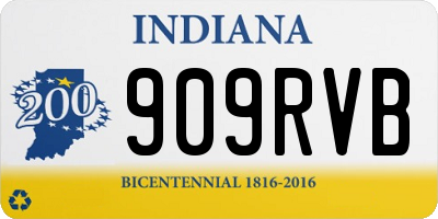 IN license plate 909RVB