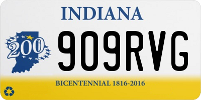 IN license plate 909RVG