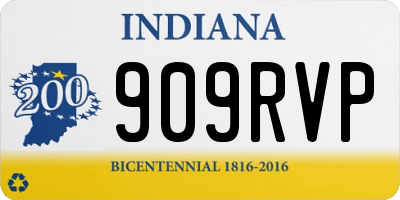IN license plate 909RVP