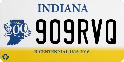 IN license plate 909RVQ