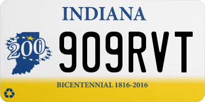 IN license plate 909RVT