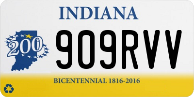 IN license plate 909RVV