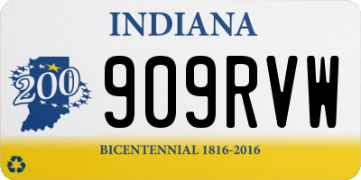 IN license plate 909RVW