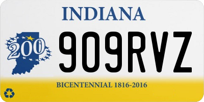 IN license plate 909RVZ