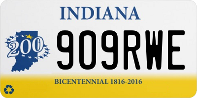 IN license plate 909RWE