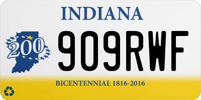 IN license plate 909RWF