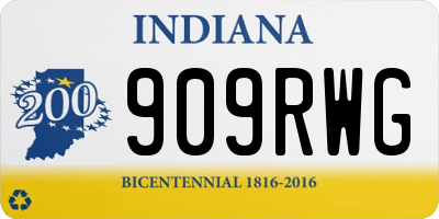 IN license plate 909RWG