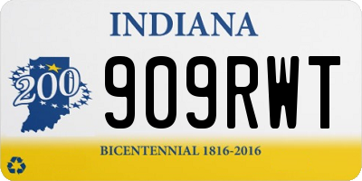IN license plate 909RWT
