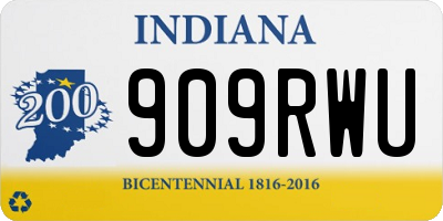 IN license plate 909RWU