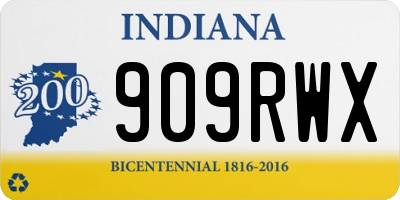 IN license plate 909RWX