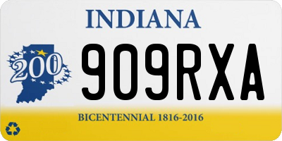 IN license plate 909RXA