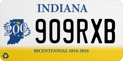 IN license plate 909RXB