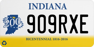 IN license plate 909RXE