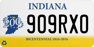 IN license plate 909RXO