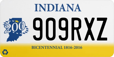 IN license plate 909RXZ