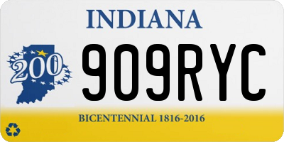 IN license plate 909RYC