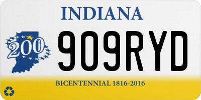 IN license plate 909RYD