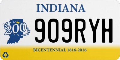 IN license plate 909RYH