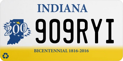 IN license plate 909RYI