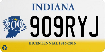 IN license plate 909RYJ