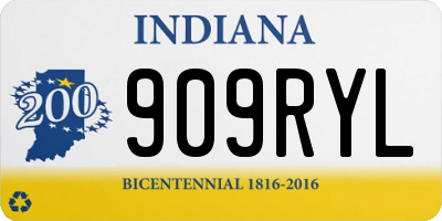 IN license plate 909RYL
