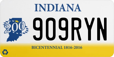 IN license plate 909RYN
