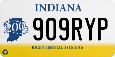 IN license plate 909RYP