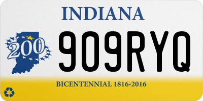 IN license plate 909RYQ