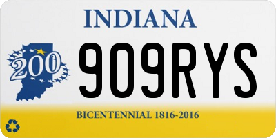 IN license plate 909RYS