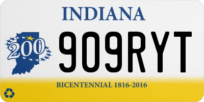 IN license plate 909RYT