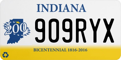 IN license plate 909RYX