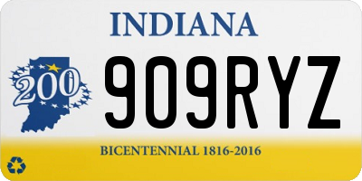 IN license plate 909RYZ