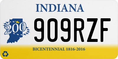 IN license plate 909RZF