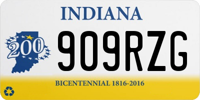 IN license plate 909RZG