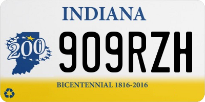IN license plate 909RZH