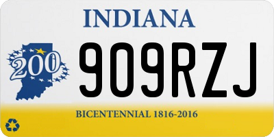 IN license plate 909RZJ