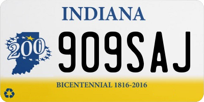 IN license plate 909SAJ