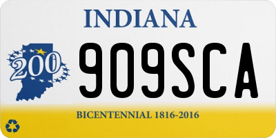 IN license plate 909SCA