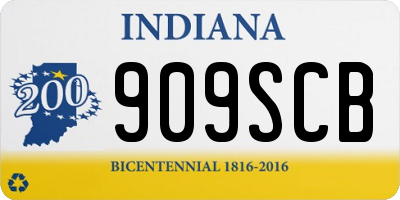IN license plate 909SCB